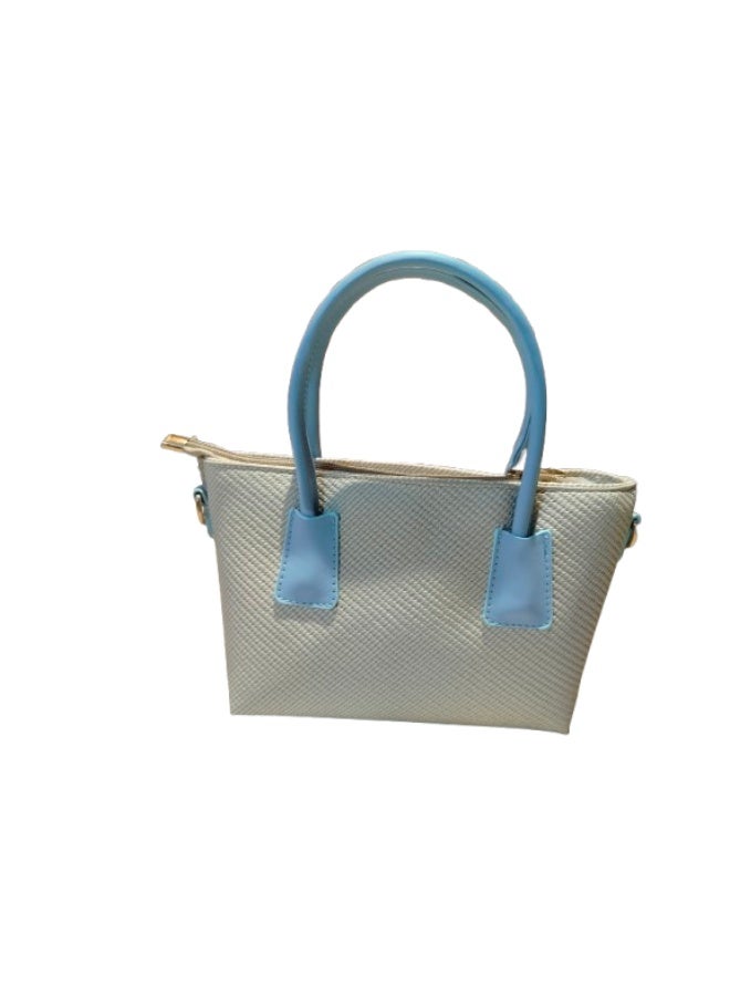 Miu Miu Luxury women's handbag, beige and baby blue - Image 2