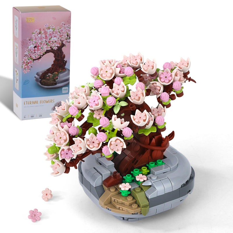 ZIYOSTAR Mini Bricks Cherry Blossoms Plant Building KitBonsai DIY Simulating Plant Ecology Collection Building ToyBouquet Set Gifts for Adults Children - Image 2