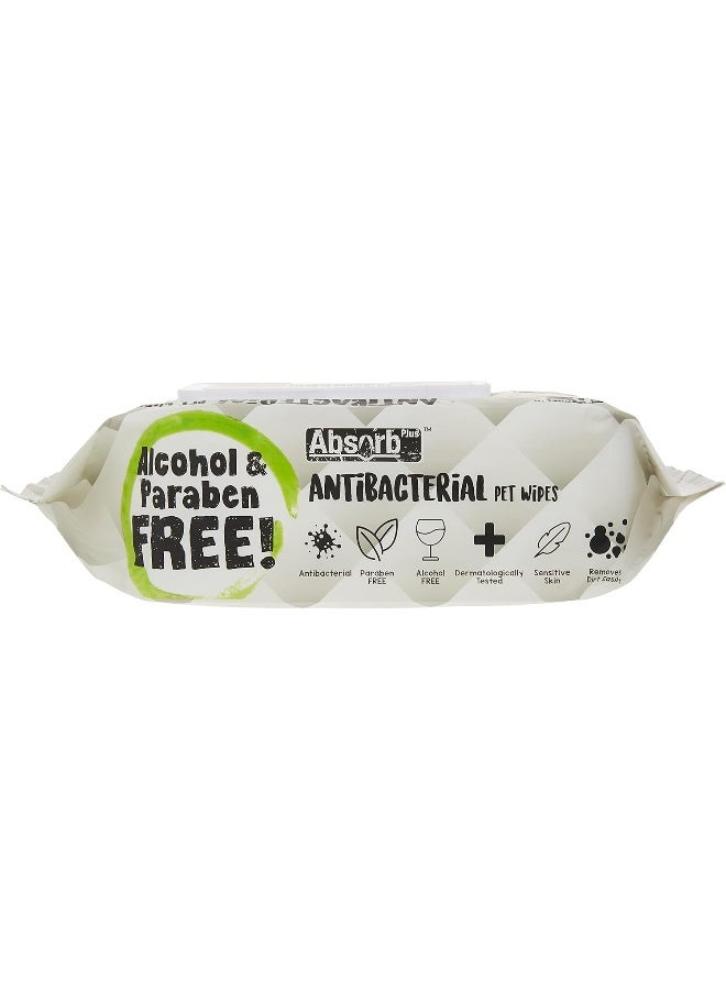 Absolute Holistic Absorb Plus Antibacterial Wipes Floral 80 sheets - Image 3