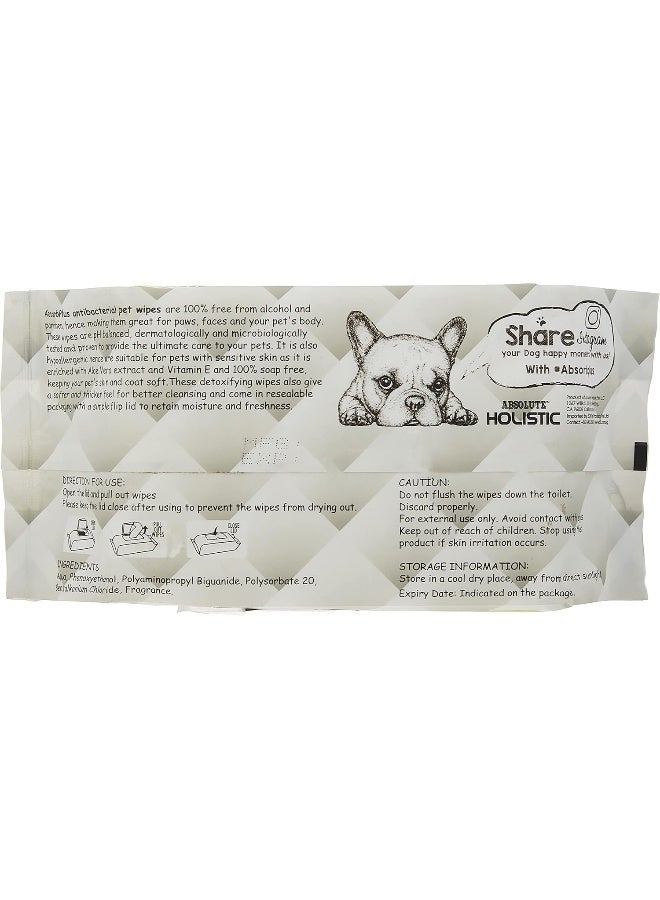 Absolute Holistic Absorb Plus Antibacterial Wipes Floral 80 sheets - Image 2