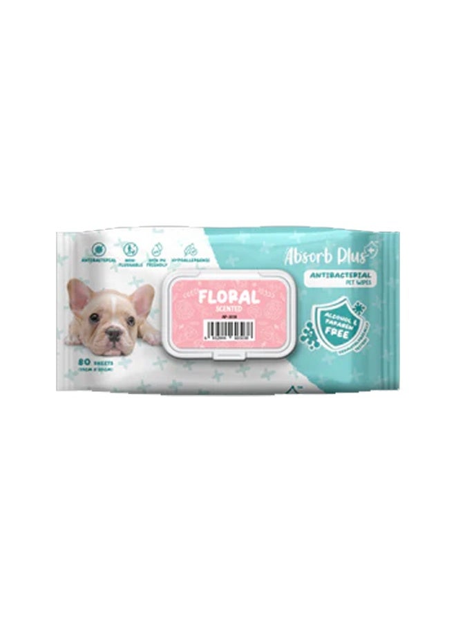 Absolute Holistic Absorb Plus Antibacterial Wipes Floral 80 sheets - Image 5