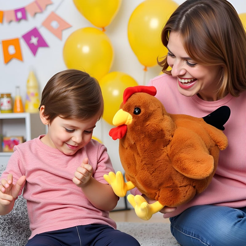 Ryttir Large Chicken Plush - 17.7" Extra Soft Chicken Stuffed Animal Hugging Pillow with Rotund Belly,Safety Nursery Decor & Sensory Comfort,Cuddle Companion for Kids(Valentine Gender Neutral Gift) - Image 4