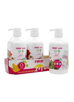 FARLIN Pack Of 3 Baby Bottle Liquid Wash - 3x700ml  - Image 2