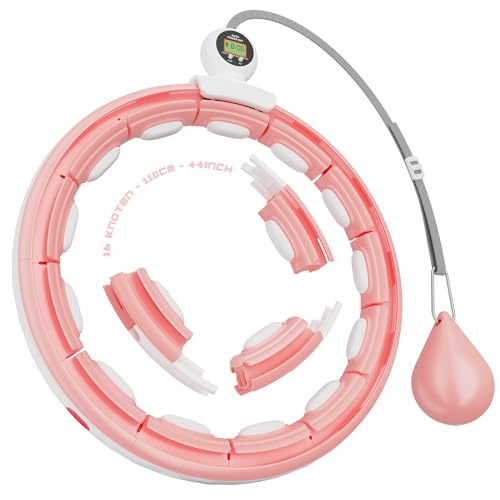 FYA Smart Hula Infinity Hoop for Weight Loss, Fitness Quiet Hula Circle with Ball and Counter, Exercise Hoop for Women Slimmer Waist, Abs Workout Equipment - Image 1