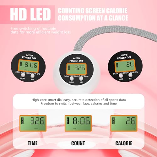 FYA Smart Hula Infinity Hoop for Weight Loss, Fitness Quiet Hula Circle with Ball and Counter, Exercise Hoop for Women Slimmer Waist, Abs Workout Equipment - Image 4