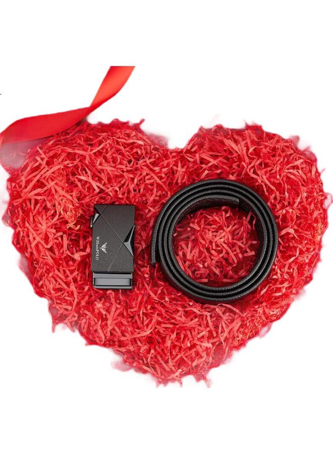 Williampolo Men'S Leather Belt With Automatic Buckle, Casual Waistband, Top-Grain Cowhide, Zodiac Year Gift - Image 1