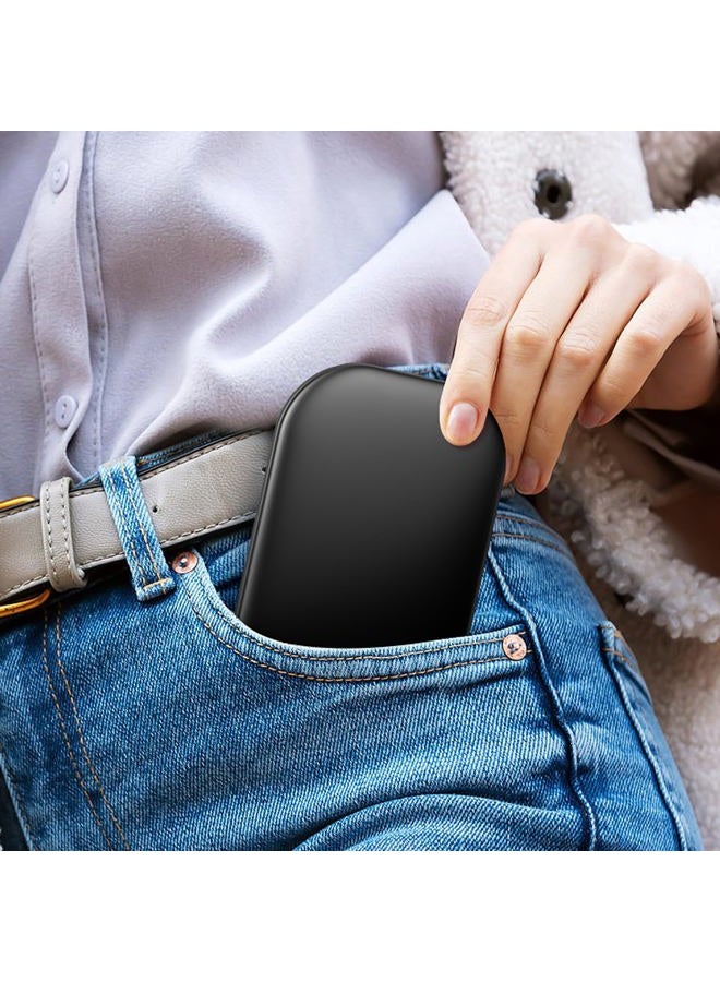 Benbilry Compact Mirror with 3 Color LED Lights, Rechargeable & 360° Light Strip & Memory Function, 1X/3X Travel Mirror, Ultra Slim Pocket Mirror, Small Lighted Compact Makeup Mirror for Purse, Black - Image 2
