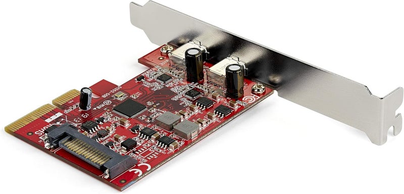 StarTech .com بطاقة PCIe 2-Port USB 3.2 Gen 2، محول USB-C 10Gbps PCI Express 3.0 x4، بيانات فقط، ويندوز/ماك أو إس/لينكس، TAA - Image 2