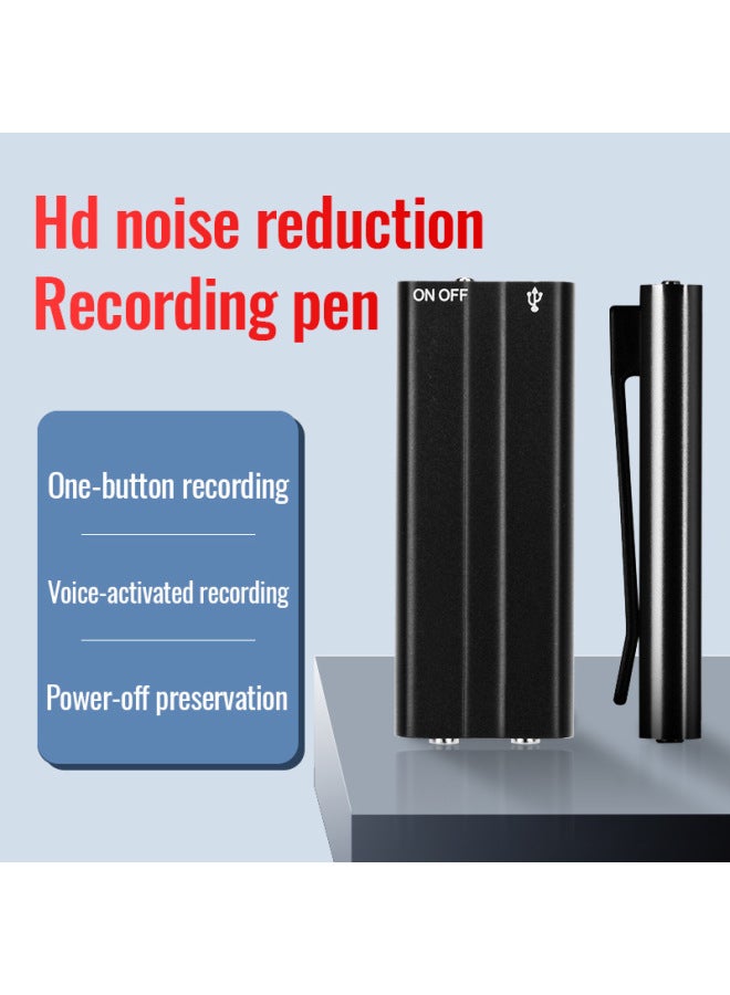 مشبك خلفي منخفض التكلفة Q20 مسجل التعلم للمؤتمرات Mp3ai ذكي احترافي عالي الدقة لتقليل الضوضاء قلم تسجيل نشط بالصوت - اللون: الإنجليزية Q20 محايدة عبر الحدود (مع مشبك خلفي) - السعة: 16 جيجابايت - Image 2