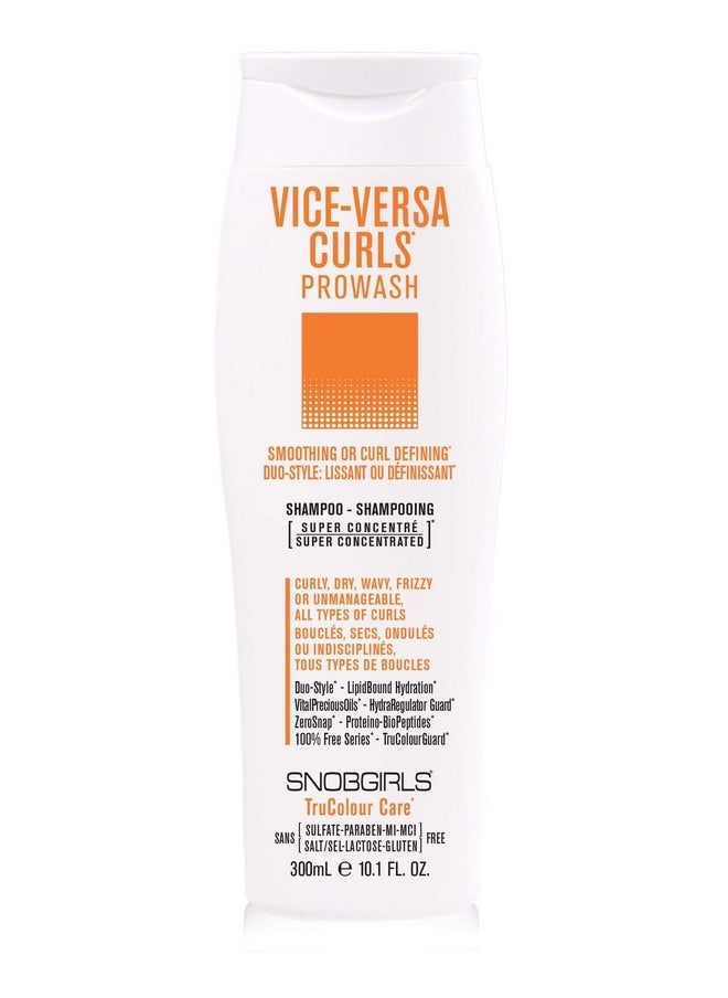 SNOBGIRLS Viceversa Curls Vegan Curly Hair Shampoo Smoothing Or Curl Defining. Super Concentrated For Curly Dry Wavy Frizzy Unmanageable Hair All Types Of Curls Curly Hair Salon Hair Care.  - Image 2