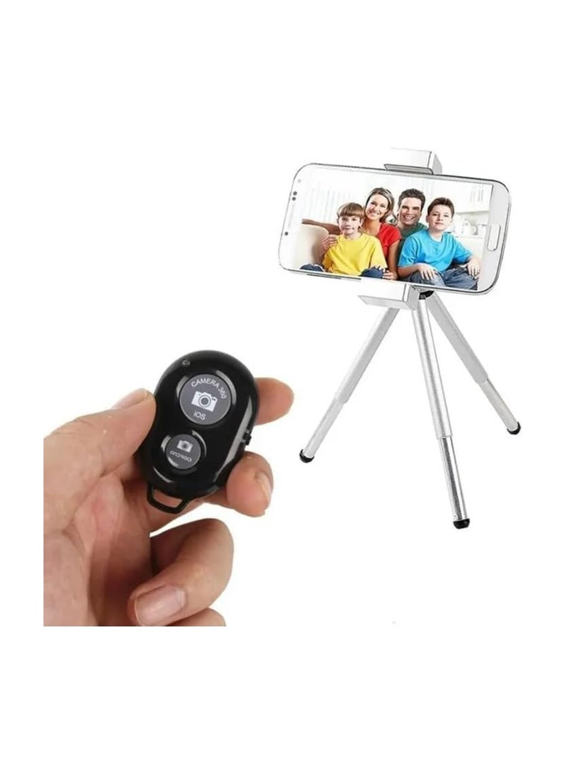 VEROX Bluetooth Shutter Remote – Wireless Selfie Stick Button for Photos & Videos – 2-Click Control – iOS & Android Compatible – Black - Image 3