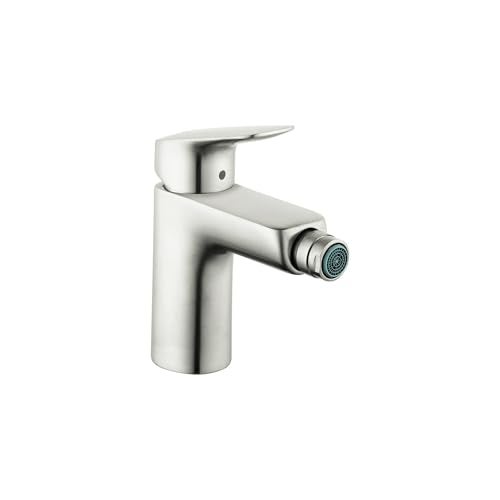 hansgrohe Logis Modern Single-Hole Bidet Faucet, 1.5 GPM in Brushed Nickel, 71200821 - Image 3