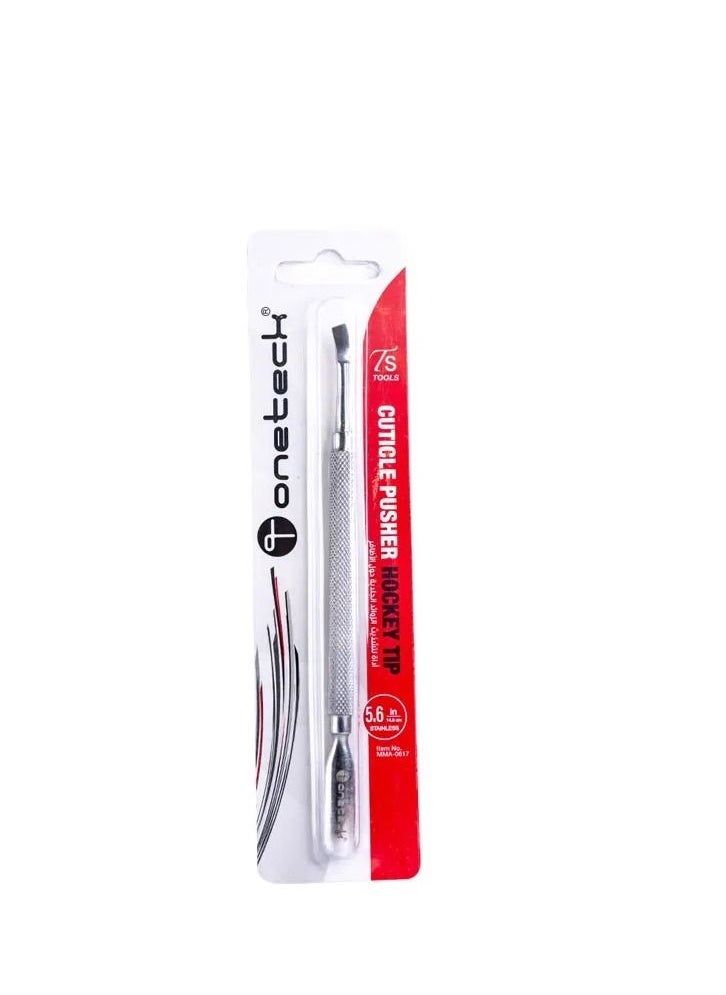 Onetech Cuticle Pusher with Hockey Tip a Single Tool That Includes 2 in 1 Manicure Maintenance Heads 14.3cm Mma 0617  - Image 1