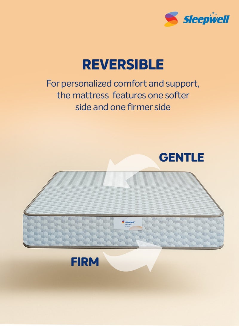 Sleepwell Dual Pro Profiled Foam | 10 Night Trial | Reversible | Gentle And Firm Triple Layered Anti Sag Foam Mattress | Twin Bed Size (200L x 120W x 25H cm) - Image 2