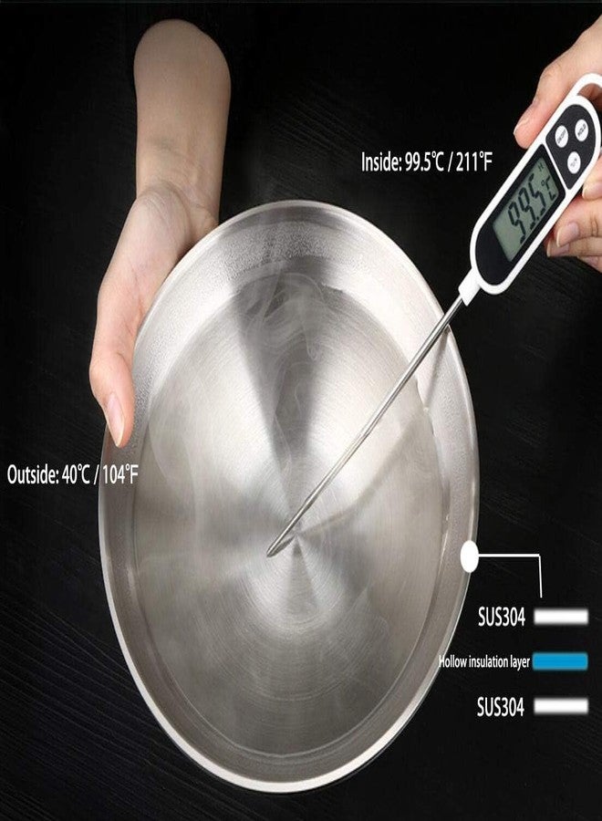IMEEA Soup Bowls Ramen Bowls SUS304 Stainless Steel Bowl Double Walled Serving Bowl for Udon Soba Pho 9.5-Inch (2-Piece) - Image 2