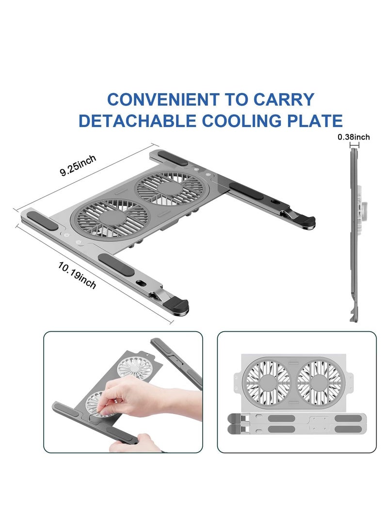 Laptop Cooling Fan Stand External Cooling Fan Stand for Laptop Computer MacBook Air Pro 9-17 Inch Notebook Aluminum  - Image 3