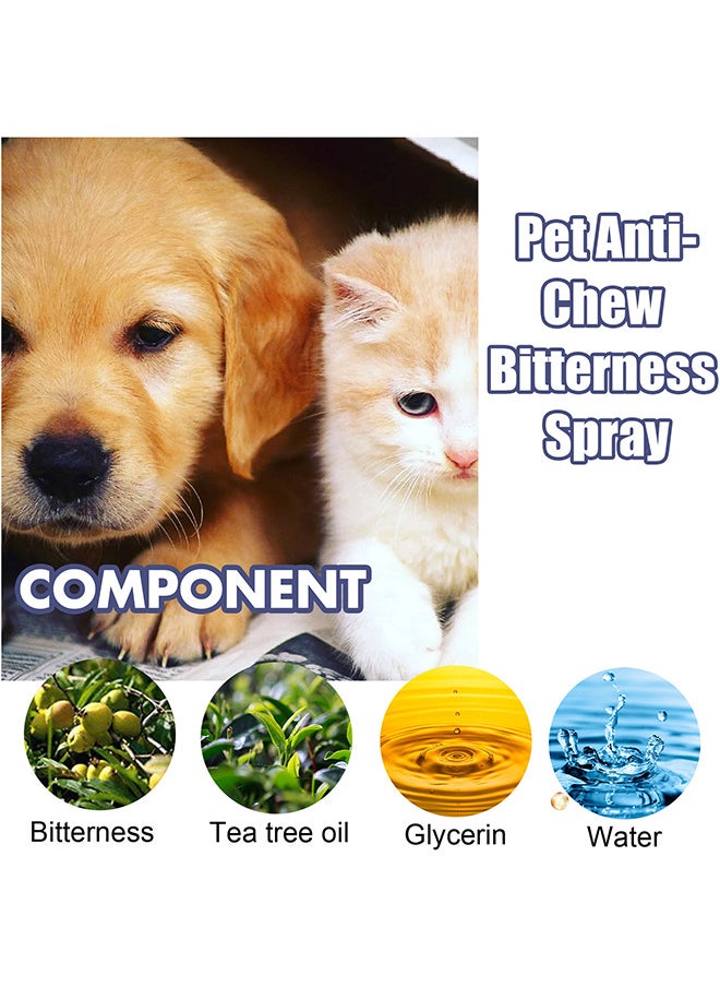 YEGBONG - Bitterness Spray For Dogs To Stop Chewing Behavior Corrector, Dog And Cat Deterrent Spray To Stop Scratching On Sofas And Furniture, Indoor And Outdoor Use, Safe And Non-Irritation 50ML - Image 1