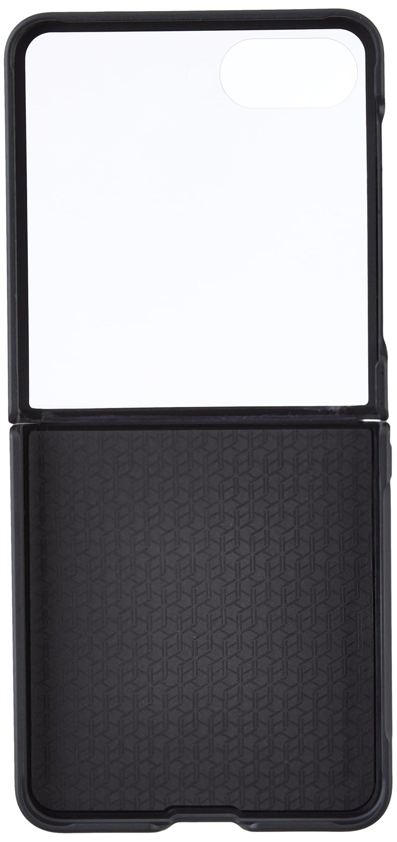 Kapa Textured Grip Hinge Protection Back Cover for Samsung Galaxy Z Flip7 / Z Flip 7 | with [Inbuilt Glass] Full Body Shockproof Hard Back Case (Black) - Image 4