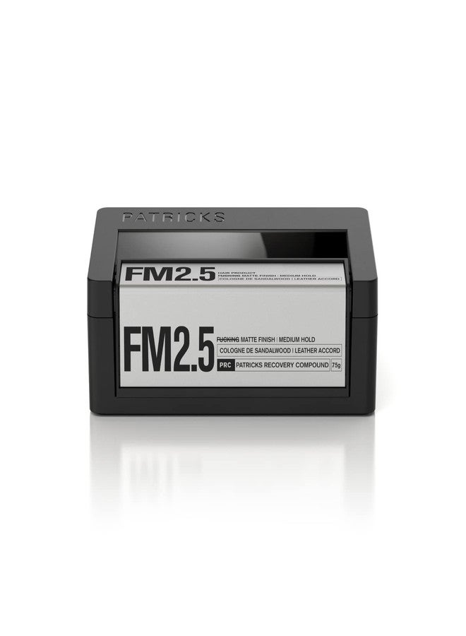 PATRICKS | FM2.5 Matte Pomade for Men's Hair | Medium - High Hold Styling Product | Thickening Paste | Travel Friendly | Sulfate Free | Water Resistant | 75g - Image 1