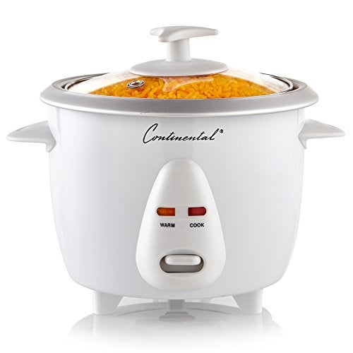 Continental Electric CE23201 6-Cup (Cooked) Rice Cooker (3-cup uncooked) White - Image 1