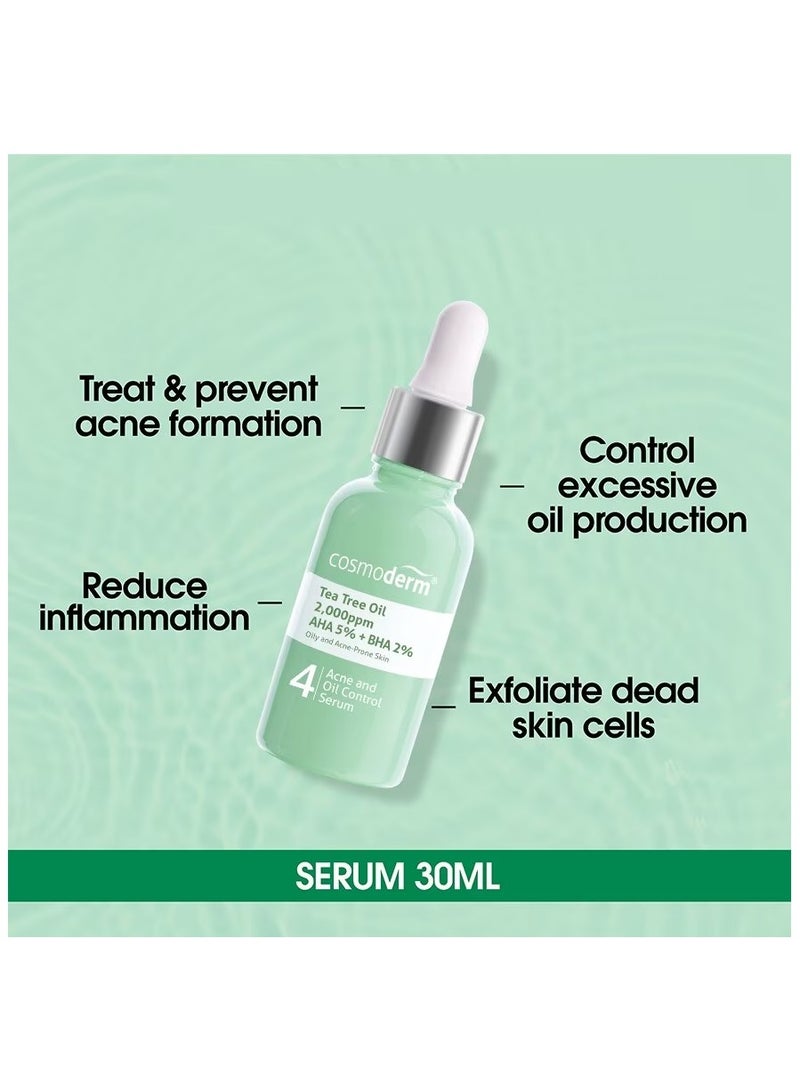 كوزموديرم سيروم كوزموديرم للتحكم في الزيوت بزيت شجرة الشاي 30 مل - Image 2