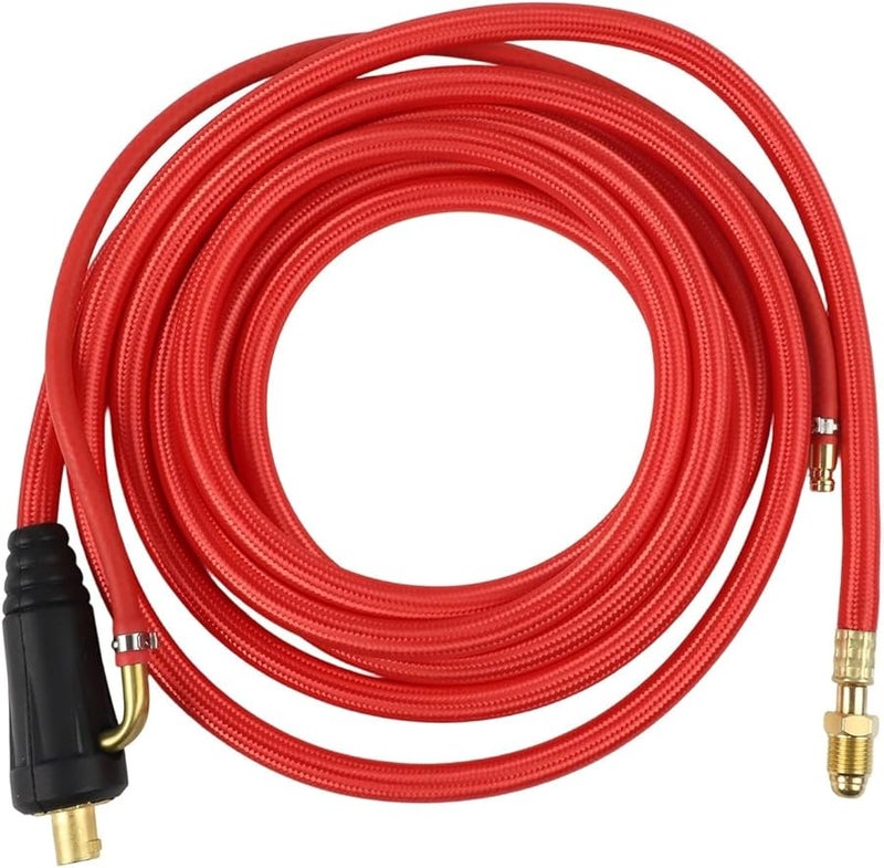 WP26 شعلة لحام TIG سريعة التوصيل غاز كهرباء متكاملة خرطوم أحمر كابل سلك متوافق مع لحام الأرجون سلسلة SR26 - Image 2