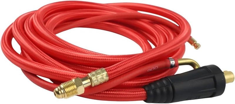 WP26 شعلة لحام TIG سريعة التوصيل غاز كهرباء متكاملة خرطوم أحمر كابل سلك متوافق مع لحام الأرجون سلسلة SR26 - Image 3