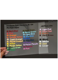 POSCA Paint Marker Pen - PC-3M Extra Fine 0.9-1.3 mm, 16 Colors, Bulled Shaped  - Image 4