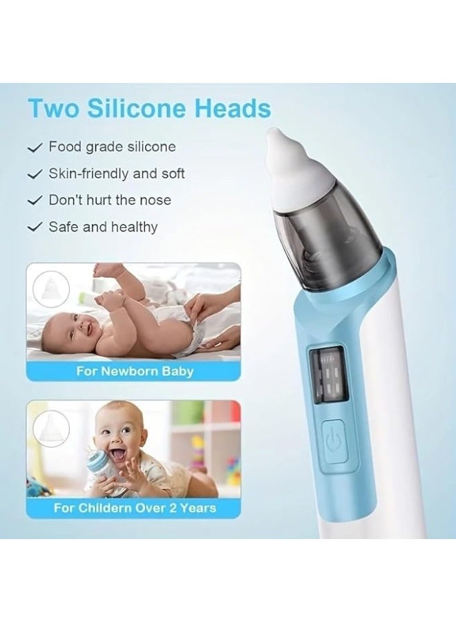 Electric Nasal Aspirator for Children – 6 Suction Levels with Display Screen | Rechargeable Nasal Cleaner | Effective Relief from Nasal Congestion for Children and Adults | Mucus Extractor/Nasal Aspirator for Adults (Blue) - Image 5