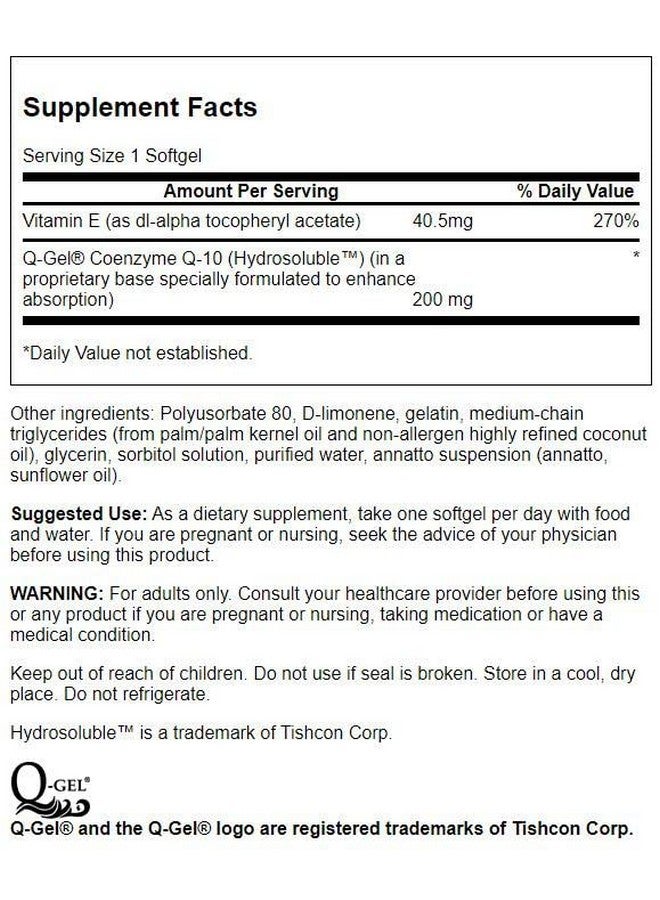 SWANSON Qgel Mega 200 200 Milligrams 30 Sgels - Image 3