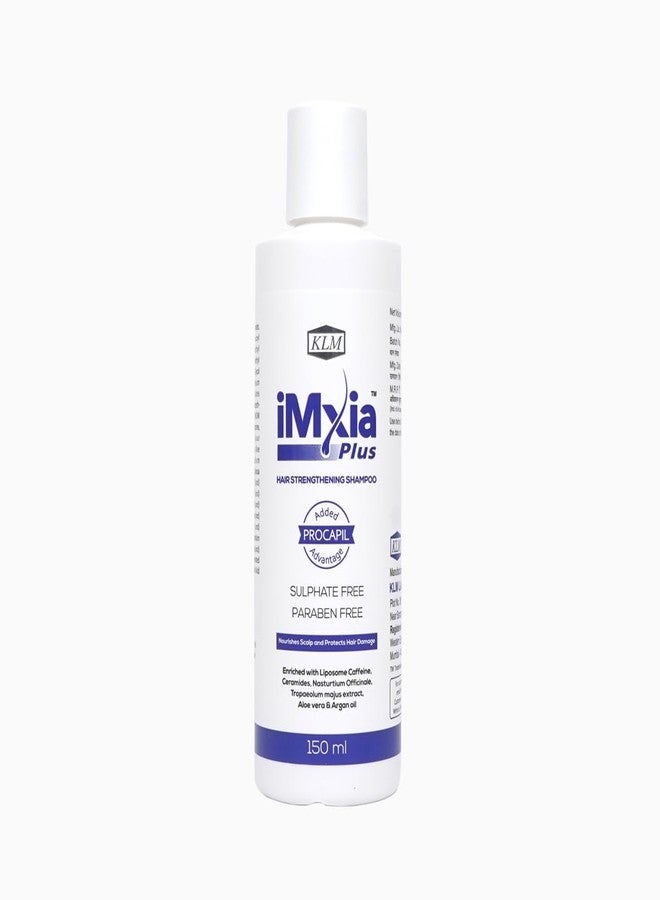 KLM iMxia Plus Hair Strengthening Shampoo, 150ml |Enriched with Procapil & Essential Nutrients | Sulphate & Paraben-Free - Image 1