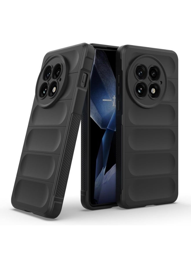 Premium Protection Back Silicone Case Compatible with OnePlus 13 5G Magic Shield Shockproof Case with Camera Protection (Black) - Image 1