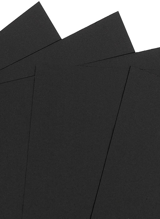 LRS Black Pastel Sheet - A4 Size - 250 GSM Thick - Pure Black - Pack of 50 Sheets - Image 2