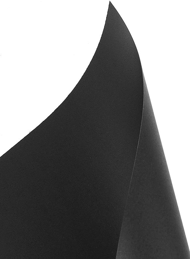 LRS Black Pastel Sheet - A4 Size - 250 GSM Thick - Pure Black - Pack of 50 Sheets - Image 3