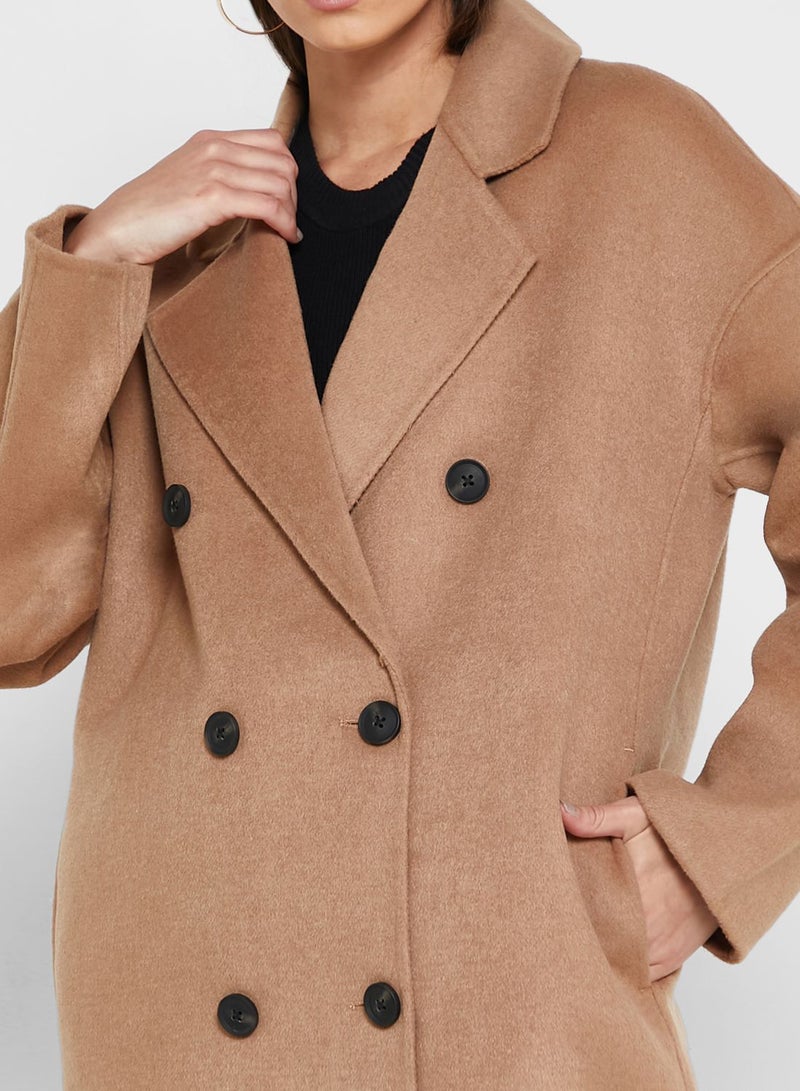 Double Breasted Longline Coat
