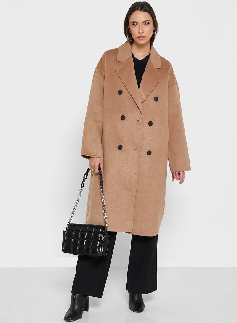 Double Breasted Longline Coat