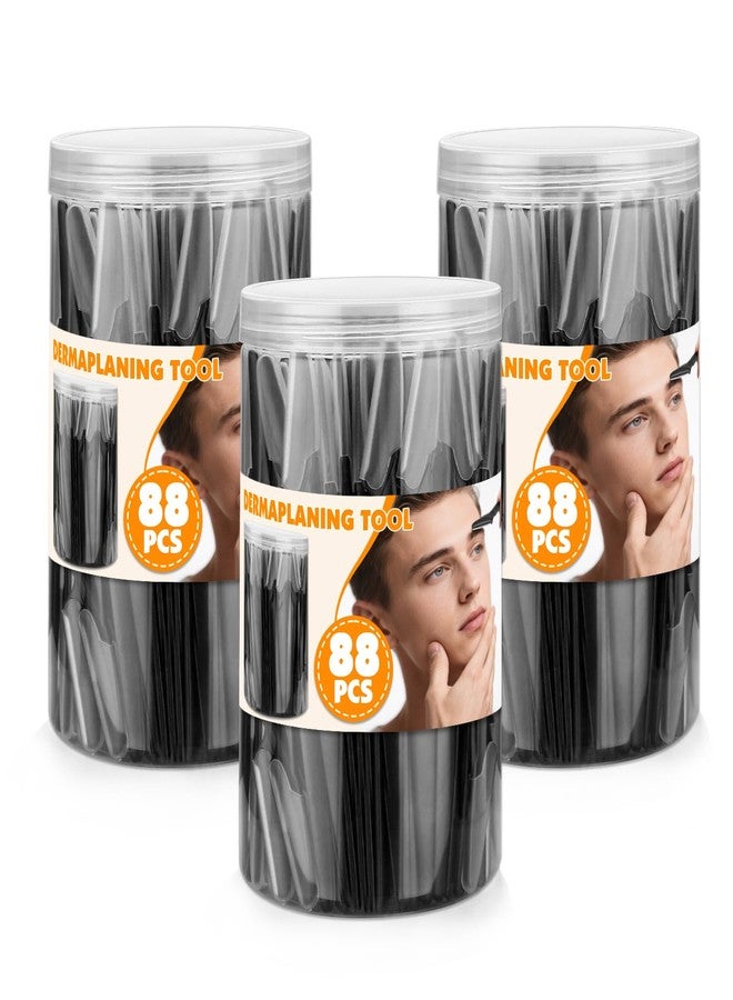 Phyyixs 3-Pack Dermaplaning Tool & Face Razors for Women, 264 Count Bulk - Safe Peach Fuzz Remover & Eyebrow Razor with Covers, Stocking Stuffers, Beauty & Personal Care(Black) - Image 1