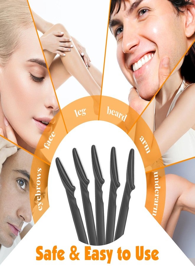 Phyyixs 3-Pack Dermaplaning Tool & Face Razors for Women, 264 Count Bulk - Safe Peach Fuzz Remover & Eyebrow Razor with Covers, Stocking Stuffers, Beauty & Personal Care(Black) - Image 4