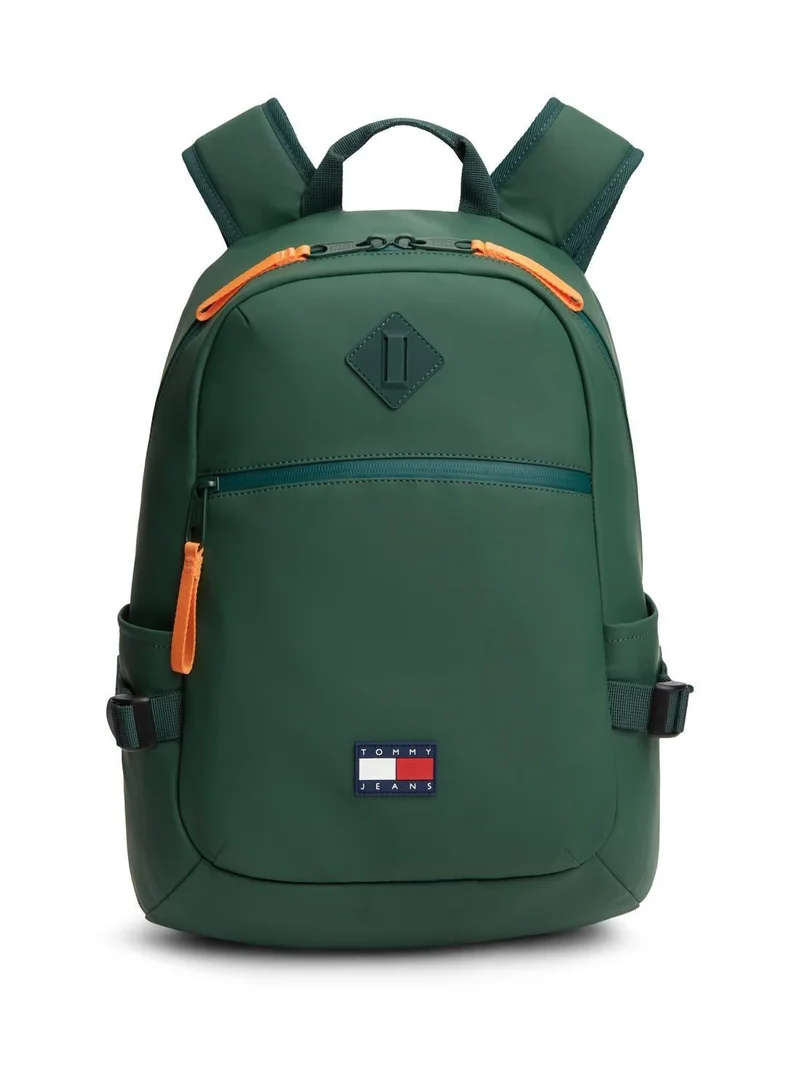 Tommy Jeans Rubberised Logo Double Zip Backpack