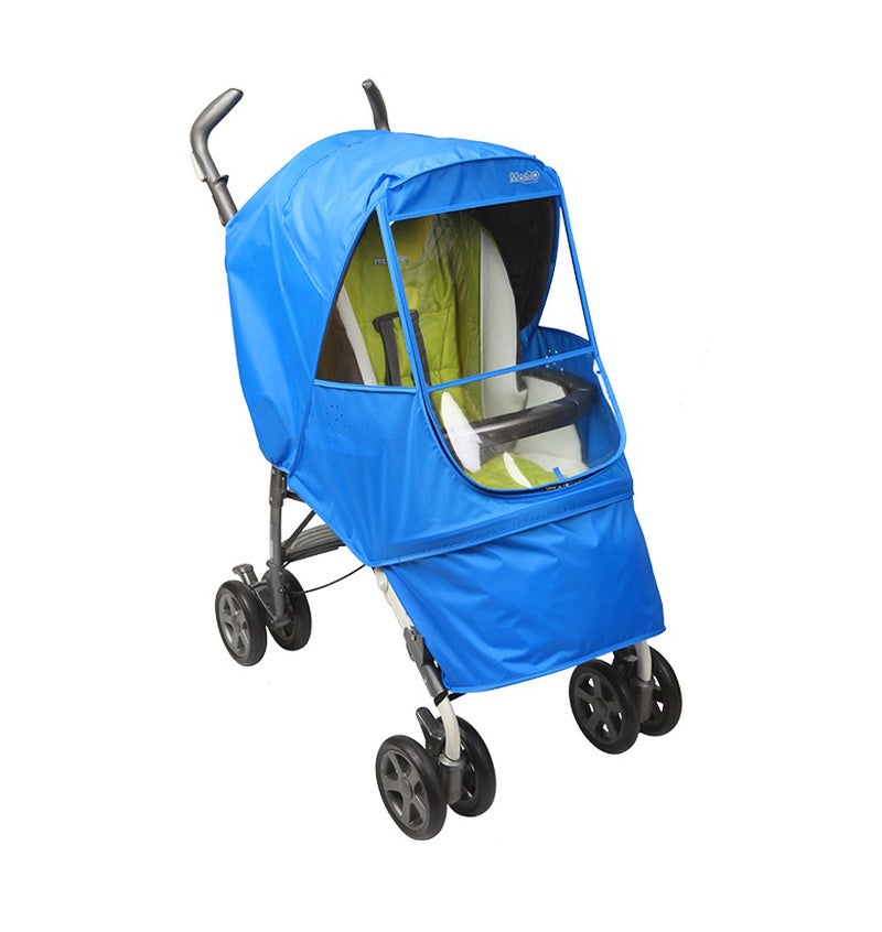 Manito Elegance Alpha Stroller Weather Shield/Rain Cover - Blueâ€¦ - Image 1