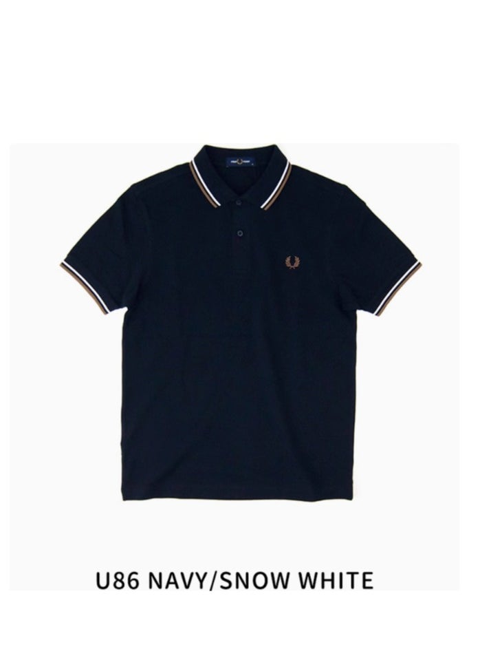 FRED PERRY Fred Perry Wheat polo Shirt men's short-sleeved cotton slim-fit business casual lapel top 