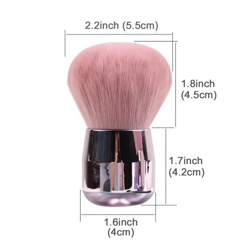 JOSALINAS Kabuki Foundation Makeup Brushes Round Top for Face Blusher Liquid Powder Blend and Contour Tool and Mineral BB Cream, Round - Image 2
