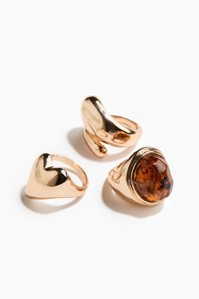 H&M 3-pack rings