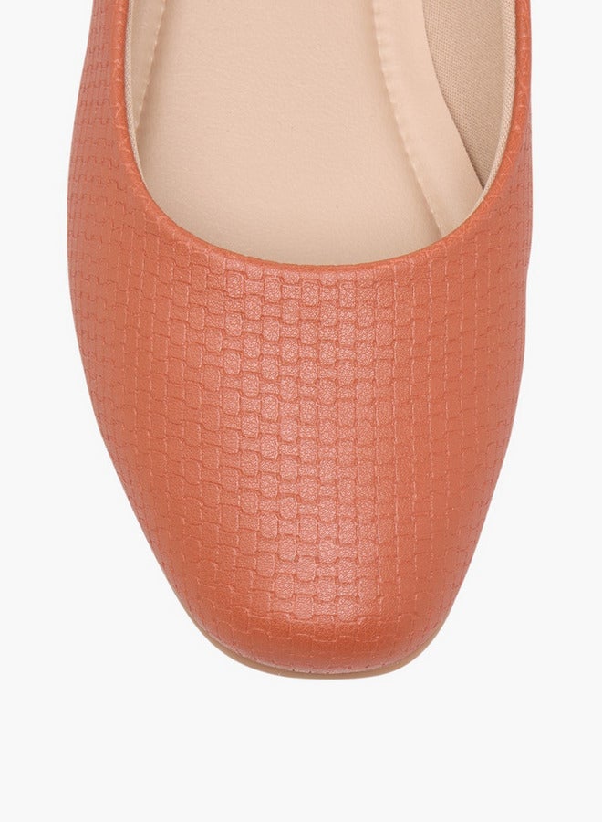 Piccadilly Women's Textured Slip-On Ballerina Shoes  - Image 4