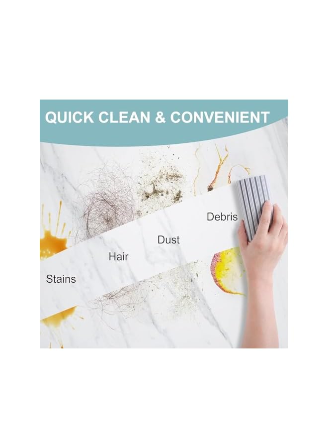 erorex 5-Pack Damp Duster, Clean Duster Sponge, Wet Sponge Reusable Washable Absorbent Soft Magical Cleaning Sponges for Blind, Cleaning Tool for Blinds, Mirrors, Floor,Railings and Ceiling Fans - Image 4