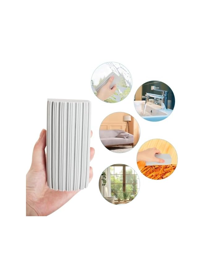 erorex 5-Pack Damp Duster, Clean Duster Sponge, Wet Sponge Reusable Washable Absorbent Soft Magical Cleaning Sponges for Blind, Cleaning Tool for Blinds, Mirrors, Floor,Railings and Ceiling Fans - Image 3