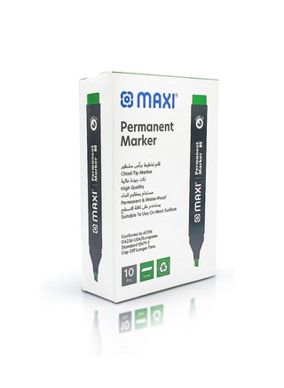 Maxi Permanent marker with Chisel tip 10pc Green - pzsku/ZD938C7DA7C8C4FB09076Z/45/_/1693664226/792e944b-f86f-4c61-88e5-a2a5d5c4cd1b