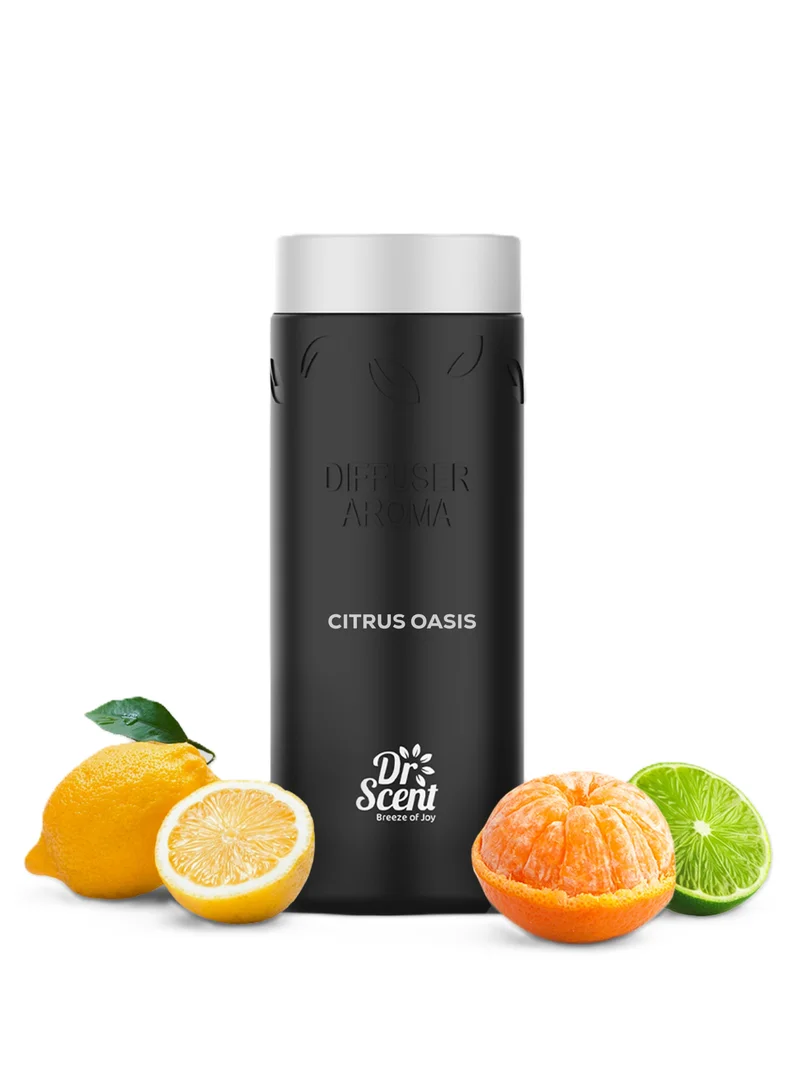 Dr Scent Dr Scent Diffuser Aroma Citrus Oasis, Feel the Distinctive Notes of Crisp Lime and Lemon, With Aromatic Strong Notes of Mandarin (500ml)