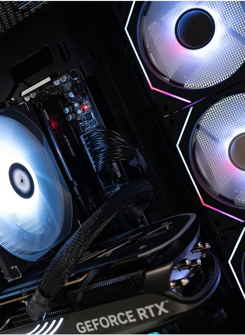 NANOTECH Voltage Strike Gaming PC - AMD Ryzen 7 7800X3D AM5 Processor, 8 Cores & 16 Threads, DDR5 32GB (2*16) Ram, AMD Radeon RX 9070 16GB Graphics Card, 2TB Gen4.0*4 NVMe M.2 SSD, 3 Fan AIO Liquid Cooler, 750W 80 Plus Power Supply, Windows 11 Pro | Wi-Fi  - Image 4