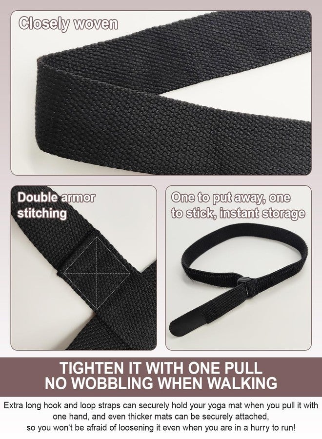 Fyroxx Yoga Mat Carrier, Premium Yoga Strap for Carrying Yoga Mats with Adjustable Hook and Loop Strap, Suitable for Carrying Most Sizes of Yoga Mats, Free Your Hands, Soft and Durable - Image 3